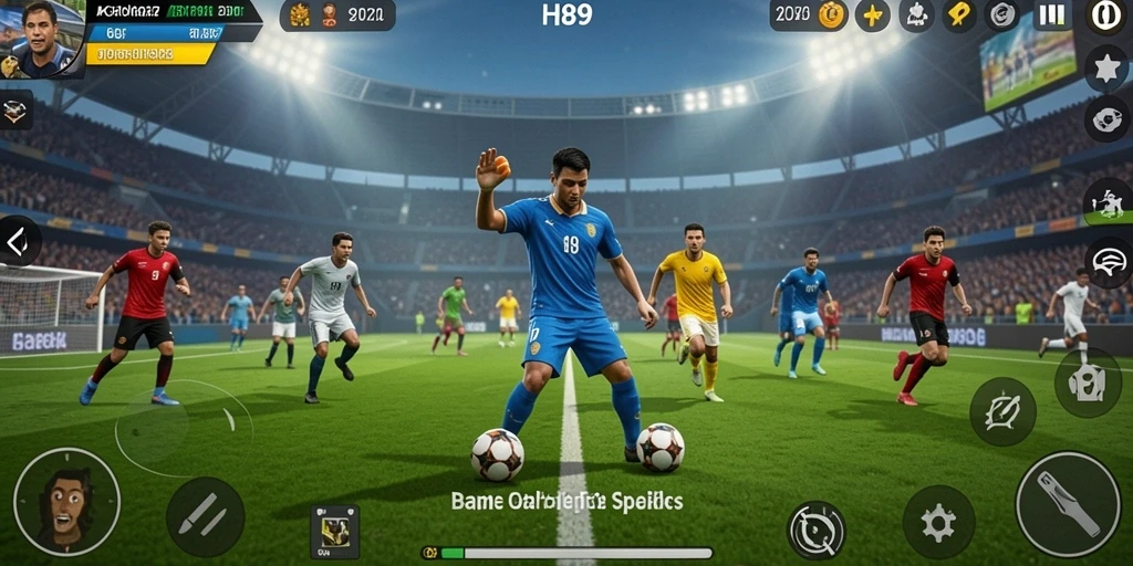 Screenshot H89 menampilkan aksi intens dalam pertandingan olahraga.