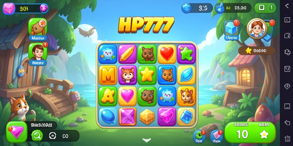 Tangkapan layar dari gameplay seru HP777 dengan grafis menarik.