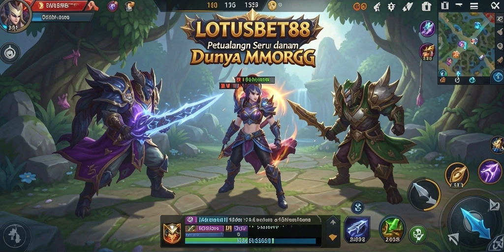 Tampilan gameplay seru di LOTUSBET88 saat menjelajahi dunia fantasi.