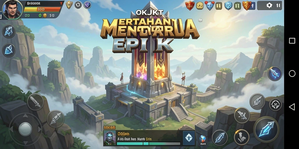 Gameplay seru OKJKT dalam genre Tower Defense.