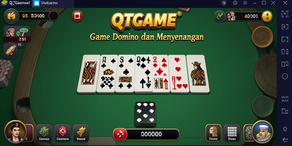 Tampilan gameplay QTGAME yang seru dan interaktif.