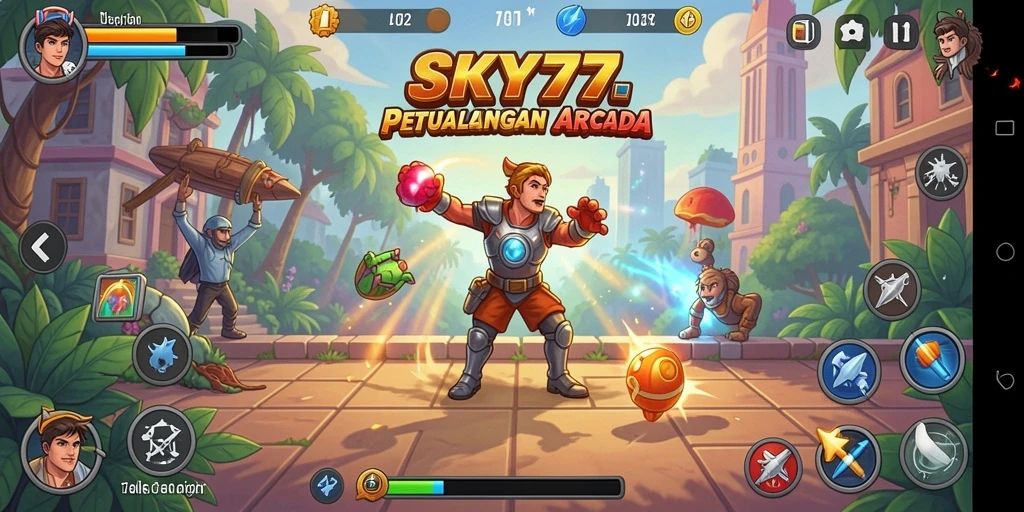Tangkapan layar gameplay seru di SKY77 dengan banyak tantangan.