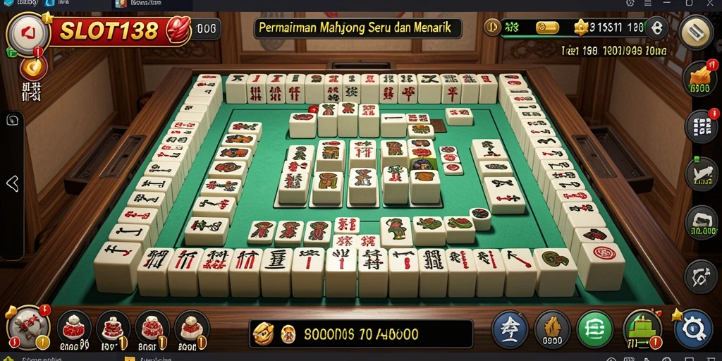 Tampilan gameplay Mahjong yang mengasyikkan di SLOT138.