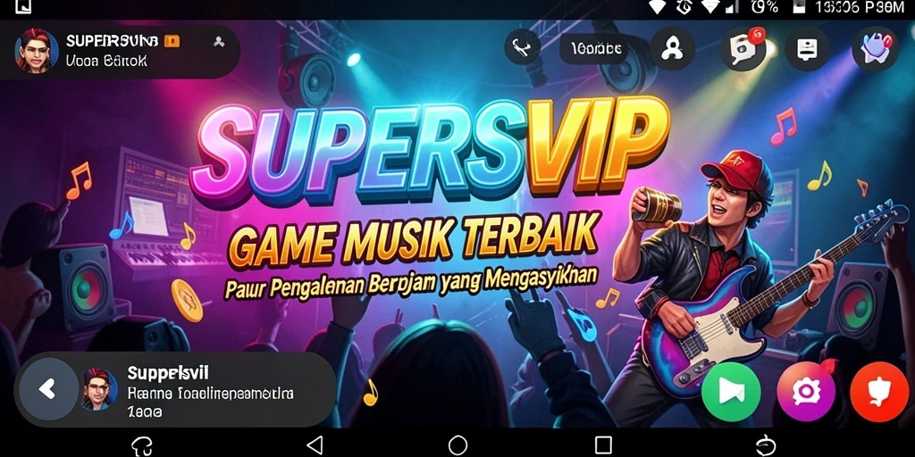 Tampilan gameplay seru dan interaktif dalam SUPERSVIP.