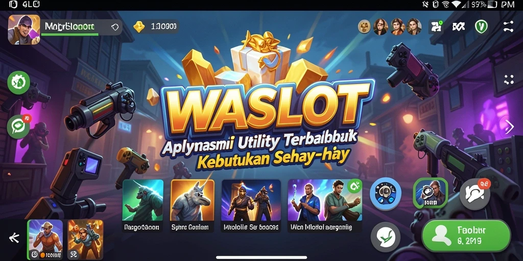 Tampilan antarmuka WASLOT yang sederhana dan informatif.